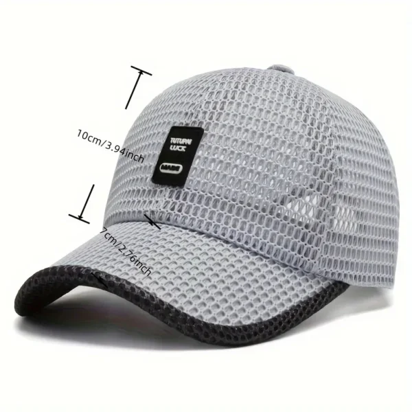 Casquette de Baseball en maille d'été pour hommes, casquettes respirantes réglables, chapeau de course à séchage rapide, casquette de Baseball pour hommes et femmes, Sports de plein air - AliExpress - Image 3