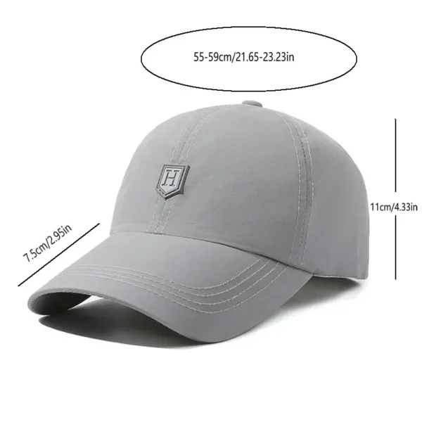 Casquette de baseball à séchage rapide pour l'été en plein air, le camping, les voyages, le golf, chapeau de sport, casquette de soleil respirante, casquette de ferme légère, parfaite - Image 6