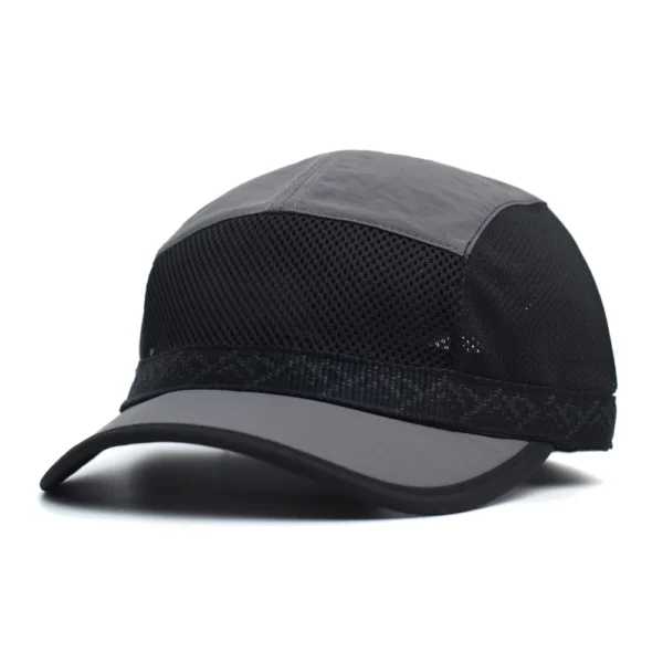 Casquette de Baseball en maille à bord court pour hommes et femmes, chapeau de papa respirant et doux, réglable, Style camionneur, profil bas, printemps été - AliExpress - Image 5