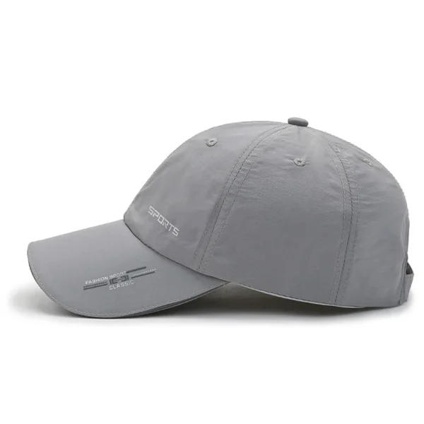Casquette de baseball solide à séchage rapide, protection solaire respirante réglable pour cyclisme, randonnée, pêche, sport, chapeau de camionneur pour femmes et hommes - AliExpress - Image 4