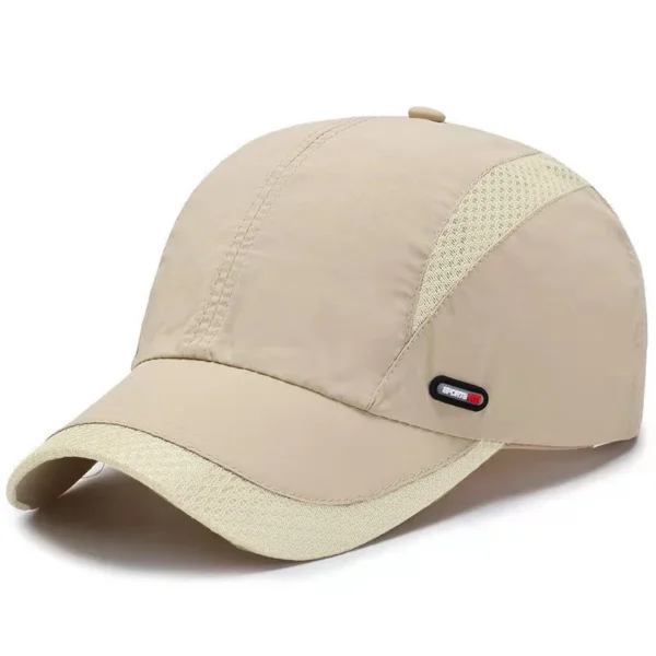 Casquette de baseball à séchage rapide – Chapeau de soleil réglable et évacuant l'humidité pour les sports de plein air et toutes saisons - AliExpress - Image 5