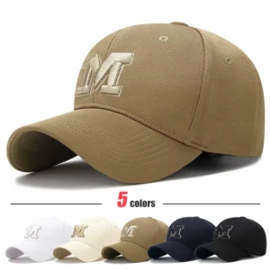Casquette de Baseball avec fil d'or et lettre M, tissu élastique d'ananas brodé, épais et Durable, de haute qualité, flambant neuf - AliExpress