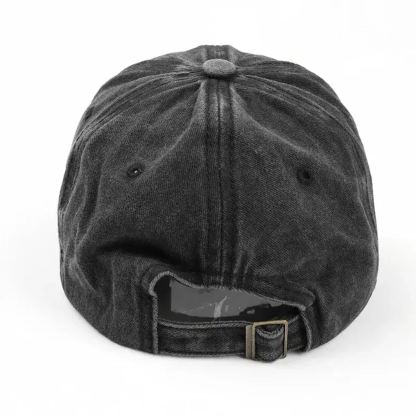 Casquette de baseball brodée de cœur de pêche polyvalente pour hommes et femmes, casquette fine pour couple, marée, vieux, lavé, printemps, été, doux - AliExpress - Image 4