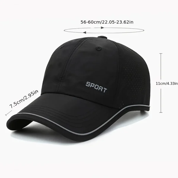ShoousRespirant Quick-Dry Baseball Cap, Protection solaire pendant les activités de plein air - AliExpress - Image 6