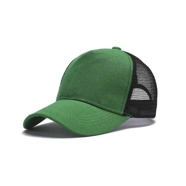 Casquette de Baseball en maille à 5 panneaux pour adultes, chapeaux à rabat incurvés Hip Hop, pare-soleil d'été, chapeau de camionneur Simple, publicité - AliExpress - Image 3