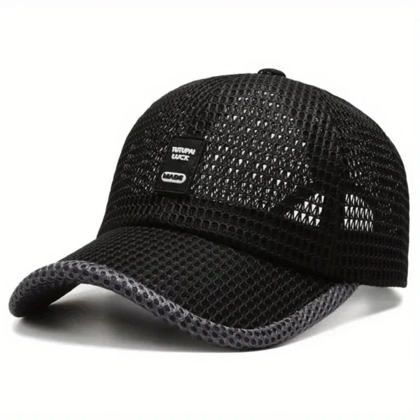 Casquette de Baseball en maille d'été pour hommes, casquettes respirantes réglables, chapeau de course à séchage rapide, casquette de Baseball pour hommes et femmes, Sports de plein air - AliExpress - Image 2