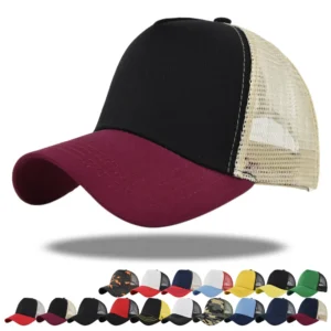 Casquette de Baseball en maille à 5 panneaux pour adultes, chapeaux à rabat incurvés Hip Hop, pare-soleil d'été, chapeau de camionneur Simple, publicité - AliExpress