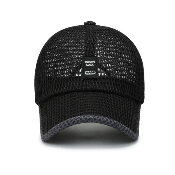 Casquette de Baseball en maille d'été pour hommes, casquettes respirantes réglables, chapeau de course à séchage rapide, casquette de Baseball pour hommes et femmes, Sports de plein air - AliExpress - Image 5