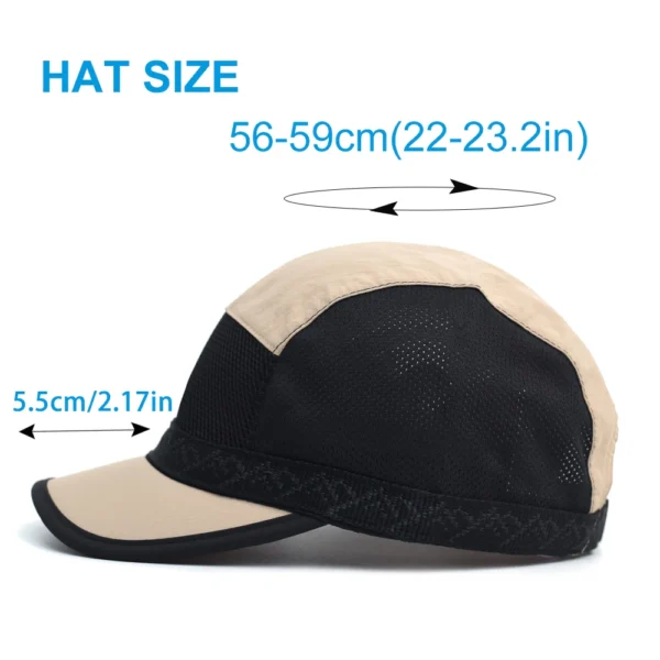 Casquette de Baseball en maille à bord court pour hommes et femmes, chapeau de papa respirant et doux, réglable, Style camionneur, profil bas, printemps été - AliExpress - Image 2